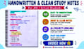 create clean and simple study notes