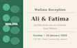 design elegant wedding invitation and nikah card