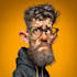 make realistic cartoon caricature