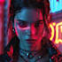 draw scifi or cyberpunk character portrait art