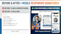 design a professional clickable HTML email signature