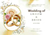 design islamic wedding invitation card and PDF print