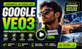 create cinematic google veo3 ai video ads, commercials, trailers, product, brand