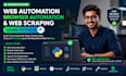 create a web automation bot, browser automation, web scraper using python