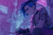design anime character , cyberpunk character