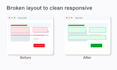 fix one HTML, CSS, javascript, react or tailwind website bug fast