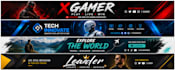 design a professional youtube channel banner art