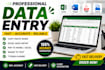 do fast and accurate data entry and copy paste work