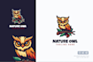 do modern high quality custom owl logo