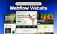 design or develop webflow website, figma to webflow, webflow expert