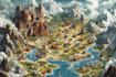 fantasy map illustration dnd rpg map