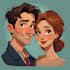design a personalized couple portrait, perfect for gifts