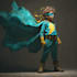 create superhero fan art illustration