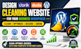 design dorik, duda and wordpress cleaning website for your business wordpress