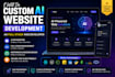 do custom ai website development as full stack web developer