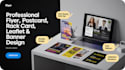 design a professional flyer, postcode, rack card, leaflet and banner