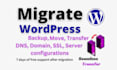 setup, fix and migrate cpanel, hpanel, domain, SSL, email and database