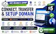 quickly connect, transfer domain,subdomain godaddy,cloudflare,google site in min