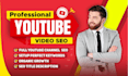 provide professional youtube SEO service