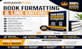 do book formatting, kdp book publishing, paper back, kindle ebook formatting
