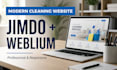 create jimdo weblium website design responsive  cleaning services website