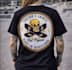 design unique t shirt skull skateboard logo