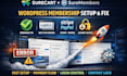 surecart suremembers setup wordpress membership webhook rest API payment fix
