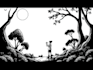 draw simple black and white illustration