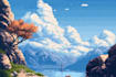 create a custom pixel art background