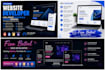 develop website responsive front end back end
