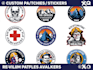 design clean badge, patch, round sticker, label, logo design