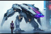 draw amazing character mecha robot illustration