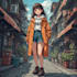 create anime streetwear and vintage design