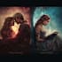 create luxury romantic book cover with premium