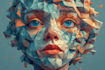 design unique geometric low poly for you