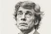 make a gorgeous a hedcut wsj portrait style from photo