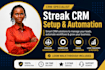 set up and automate your streak CRM pipeline and workflow in gmail
