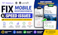fix mobile responsiveness and speed issues on weblium duda ucraft website