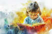create cute children book art
