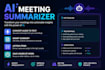 build an ai meeting summarizer with transcript and action items