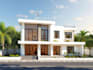 3d render architectural exterior design, commercial , house