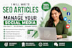 write professional articles, , and manage your social media