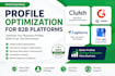 manage and optimize your b2b reputation profiles on clutch g2 and capterr