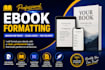 format ebook for amazon kindle KDP and ebook publishing