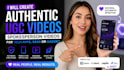 create authentic ugc videos, spokesperson video for tech apps, saas or gadget