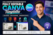 turn designs into canva editable templates