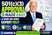 guide nonprofit registration and complete 501c3 approval process in 24hrs