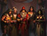 do group party character art, dnd party