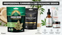 design weed mylar bags cannabis diecut mylar bag design cbd label design