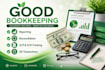do setup, catchup, cleanup and bookkeeping in quickbooks online